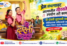प्रेम संपल्यावर नात्यातील नीरसतेचा उपयोग तरी काय?… ‘ही दोस्ती तुटायची नाय’ — जोडीदाराच्या अस्तित्वाची जाणीव करून देणारा ज्वलंत नाट्यप्रयोग