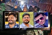 बांभोरी पुलावर मृत्यूचा थरार! कार-कंटेनरच्या भीषण धडकेत झुरखेडेचे तीन तरुण जागीच ठार