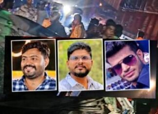 बांभोरी पुलावर मृत्यूचा थरार! कार-कंटेनरच्या भीषण धडकेत झुरखेडेचे तीन तरुण जागीच ठार